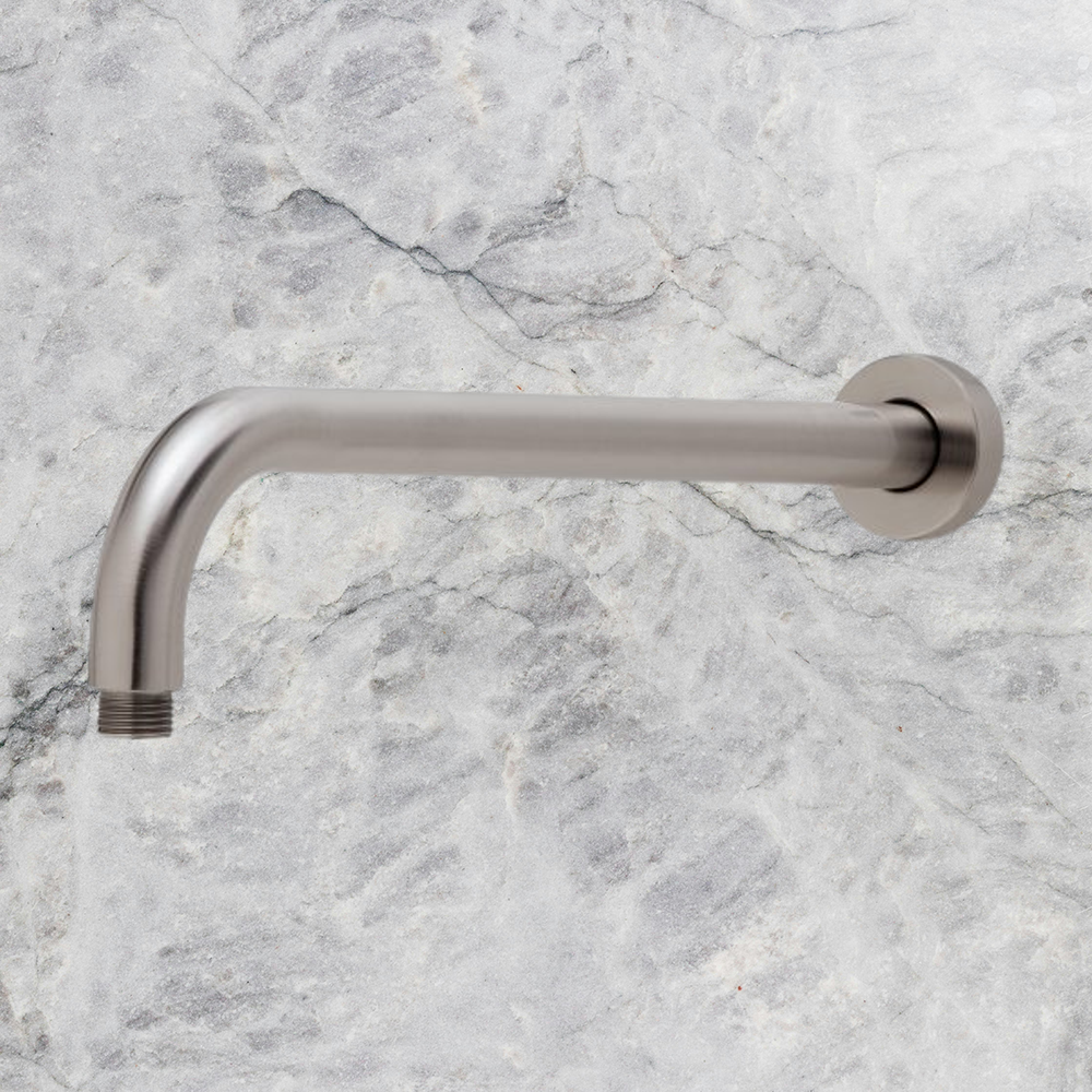 Vivid Shower Arm 400mm Round Brushed Nickel