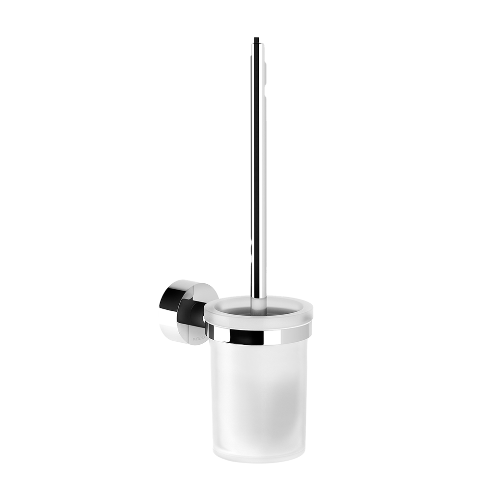 Vivid Toilet Brush & Holder Chrome