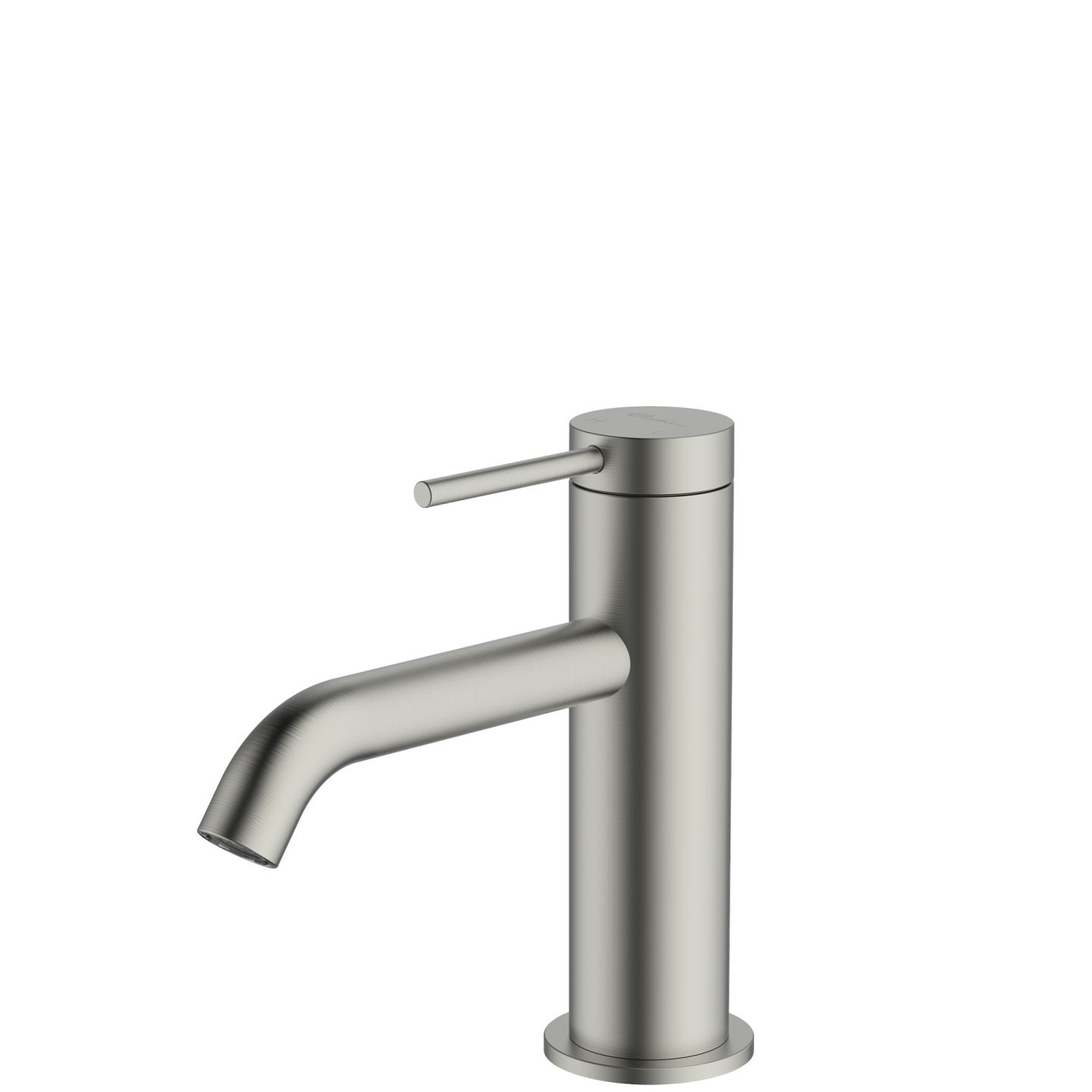 Venice Curved Basin Mixer Brushed Nickel