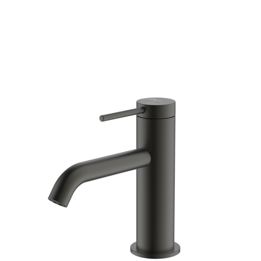 Venice Curved Basin Mixer Gunmetal