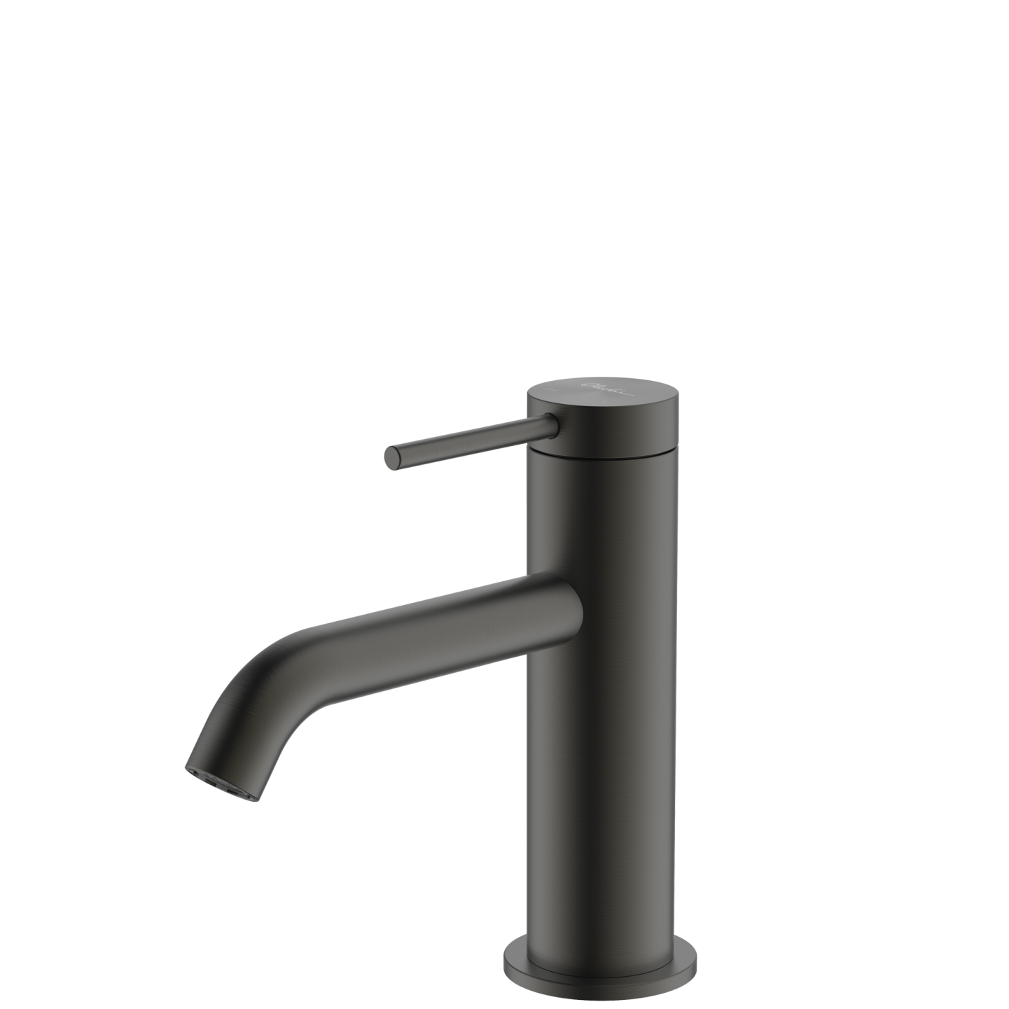 Venice Curved Basin Mixer Gunmetal