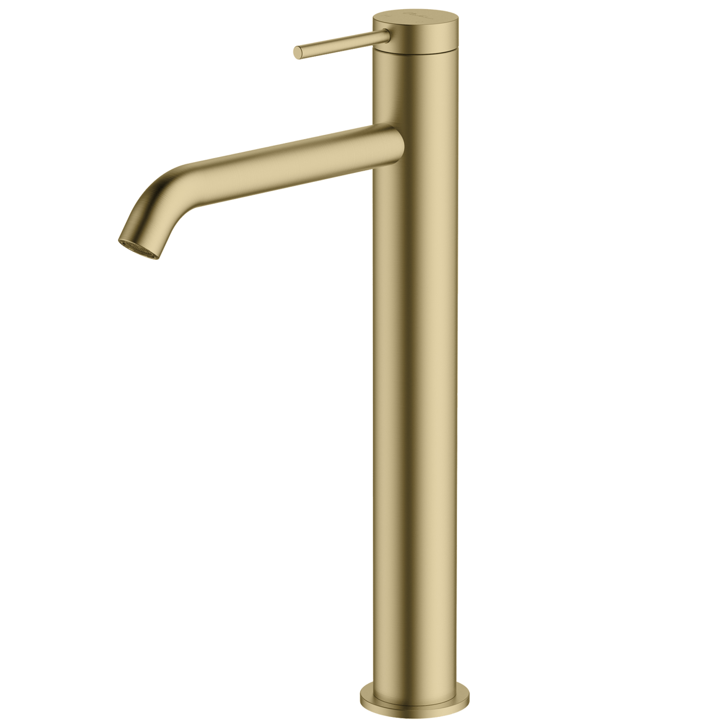 Venice Curved Tower Basin Mixer Classic Gold