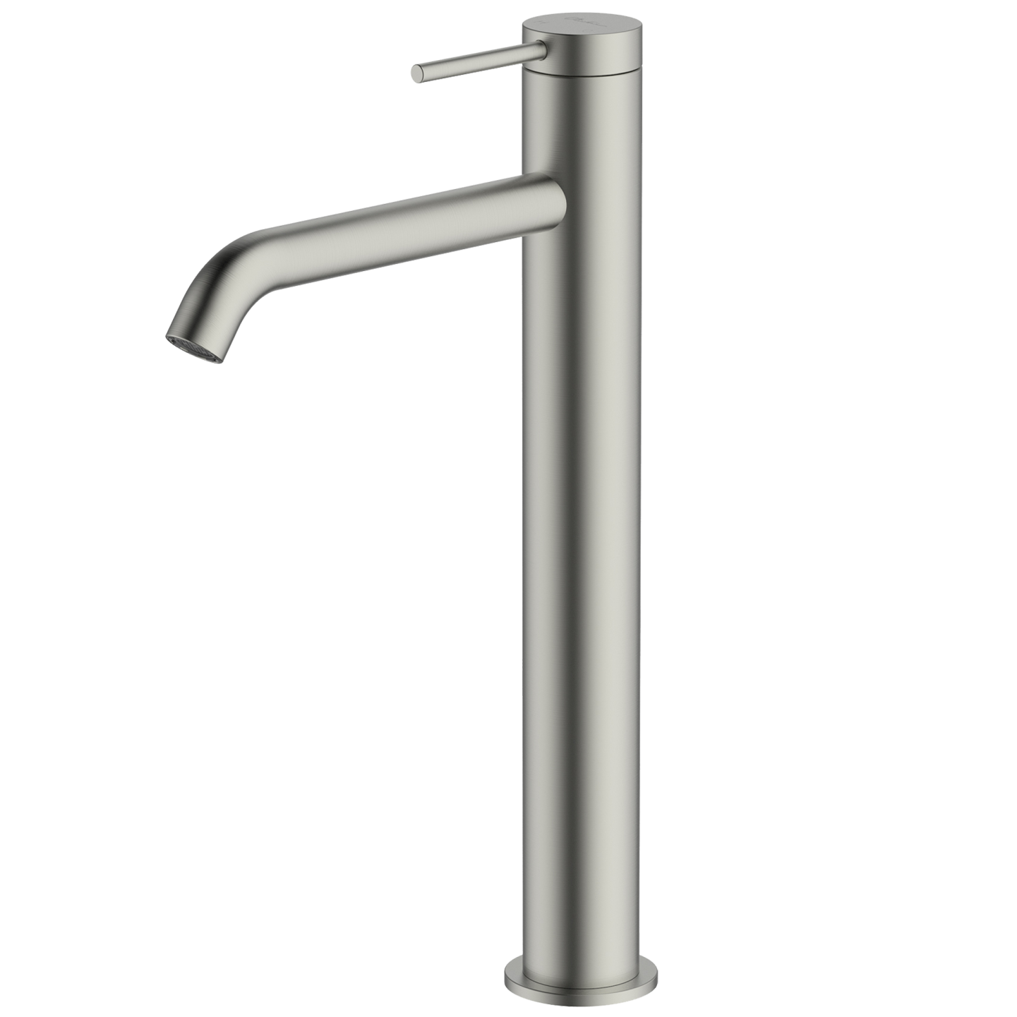 Venice Curved Tower Basin Mixer Brushed Nickel