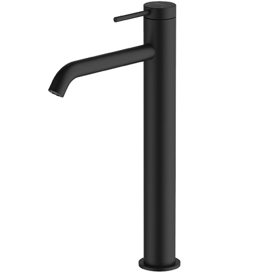 Venice Curved Tower Basin Mixer Matte Black