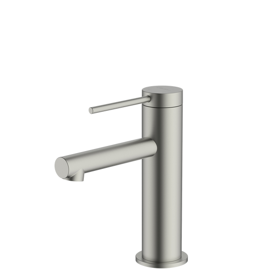 Venice Straight Basin Mixer Brushed Nickel