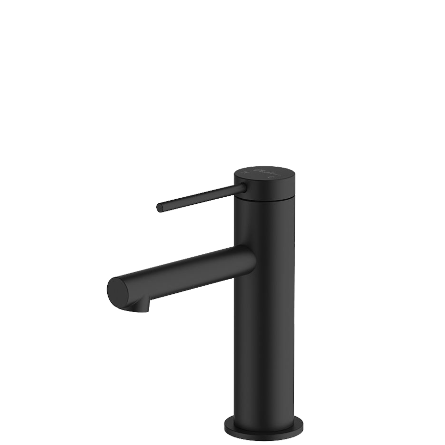 Venice Straight Basin Mixer Matte Black