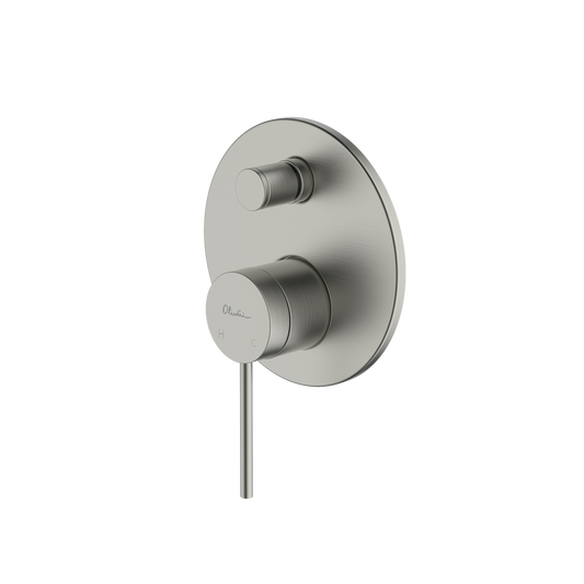 Venice Wall Mixer With Diverter Brushed Nickel