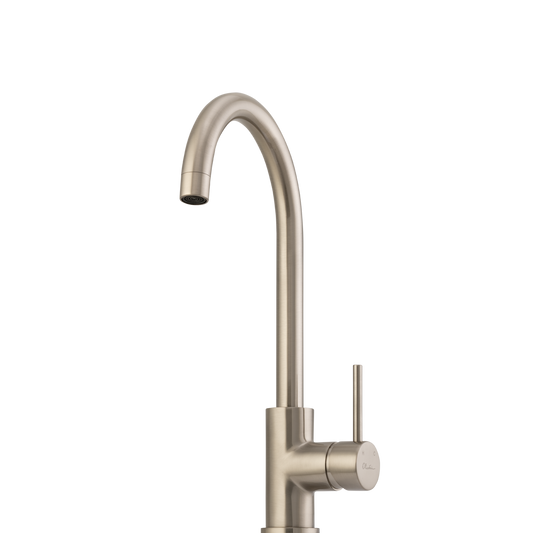 Venice Goose Neck Mixer Brushed Nickel