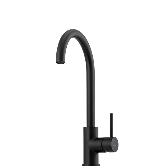 Venice Goose Neck Mixer Matte Black