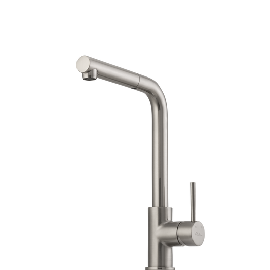 Venice Pull Out Right Angle Mixer Brushed Nickel