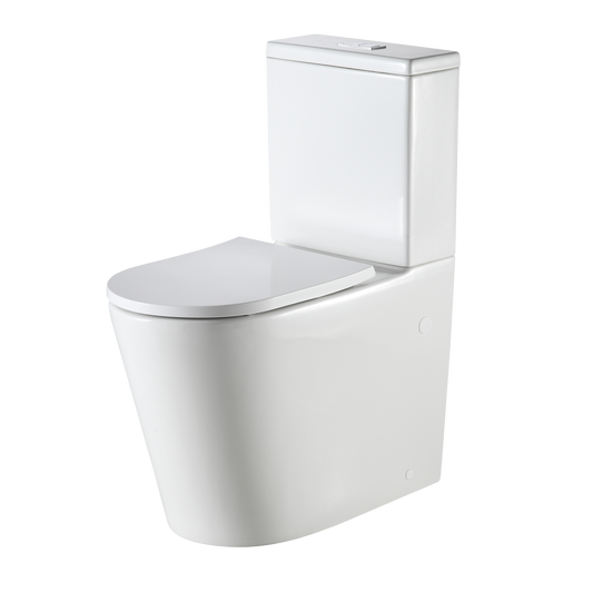 Vienna Comfort Height Back To Wall Toilet Suite White