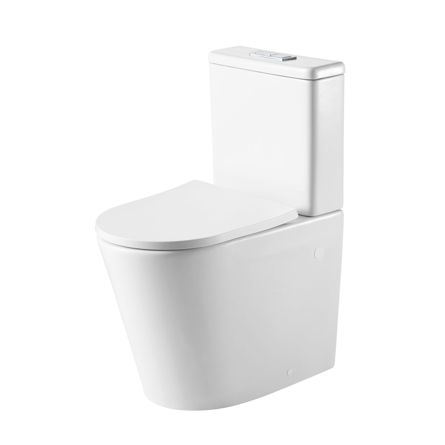 Vienna Short Projection Comfort Height Back To Wall Toilet Suite White