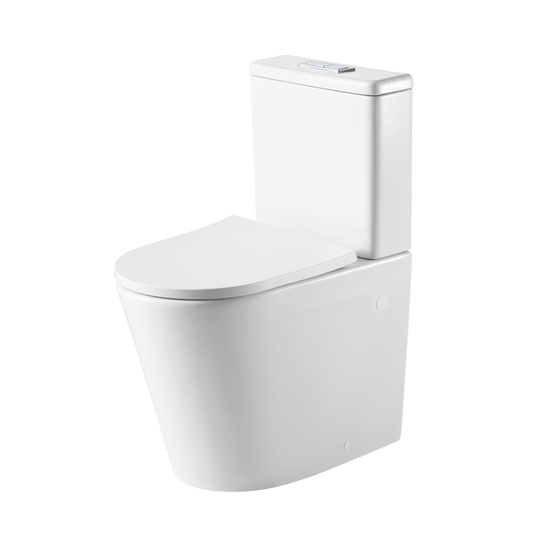 Vienna Short Projection Comfort Height Back To Wall Toilet Suite White