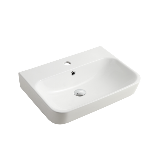 Vienna Wall Hung Basin White