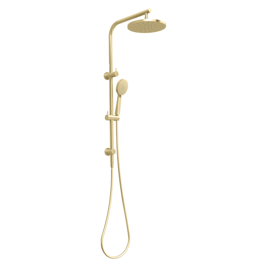 Vivid Slimline Twin Shower Brushed Gold