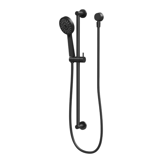 Vivid Slimline Rail Shower Matte Black