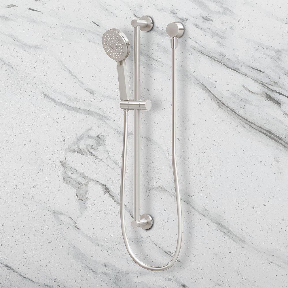 Vivid Slimline Rail Shower Brushed Nickel