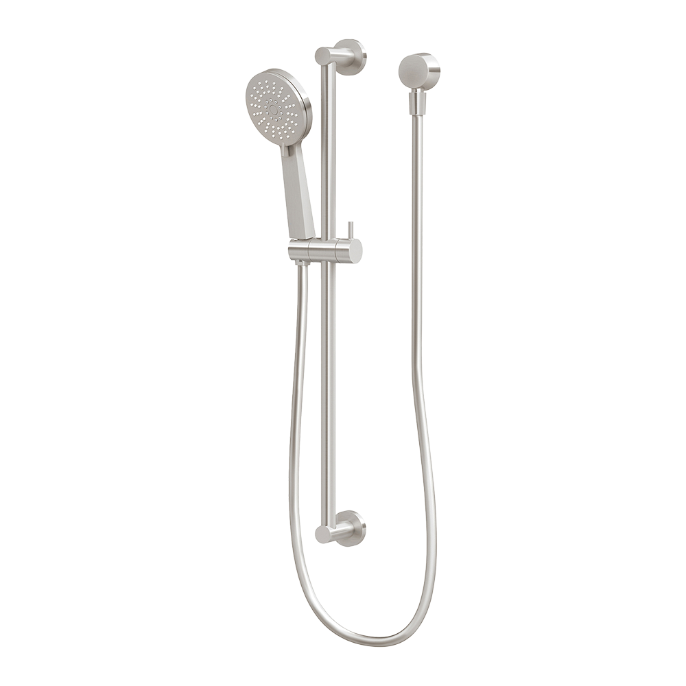 Vivid Slimline Rail Shower Brushed Nickel