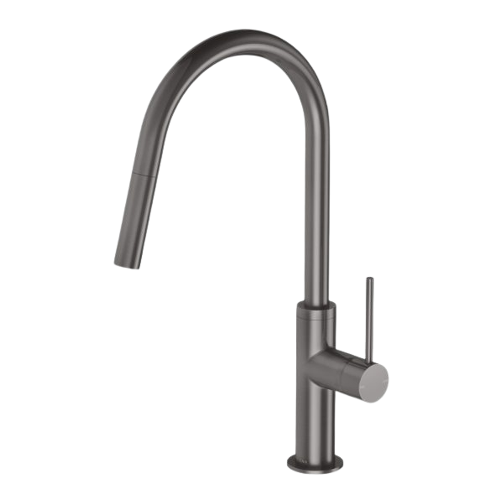 Vivid Slimline Brushed Carbon Pull Out Sink Mixer