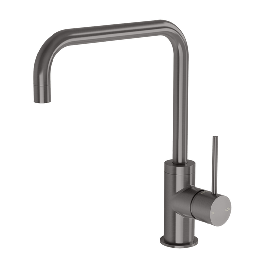 Vivid Slimline Sink Mixer 220mm Squareline Brushed Carbon