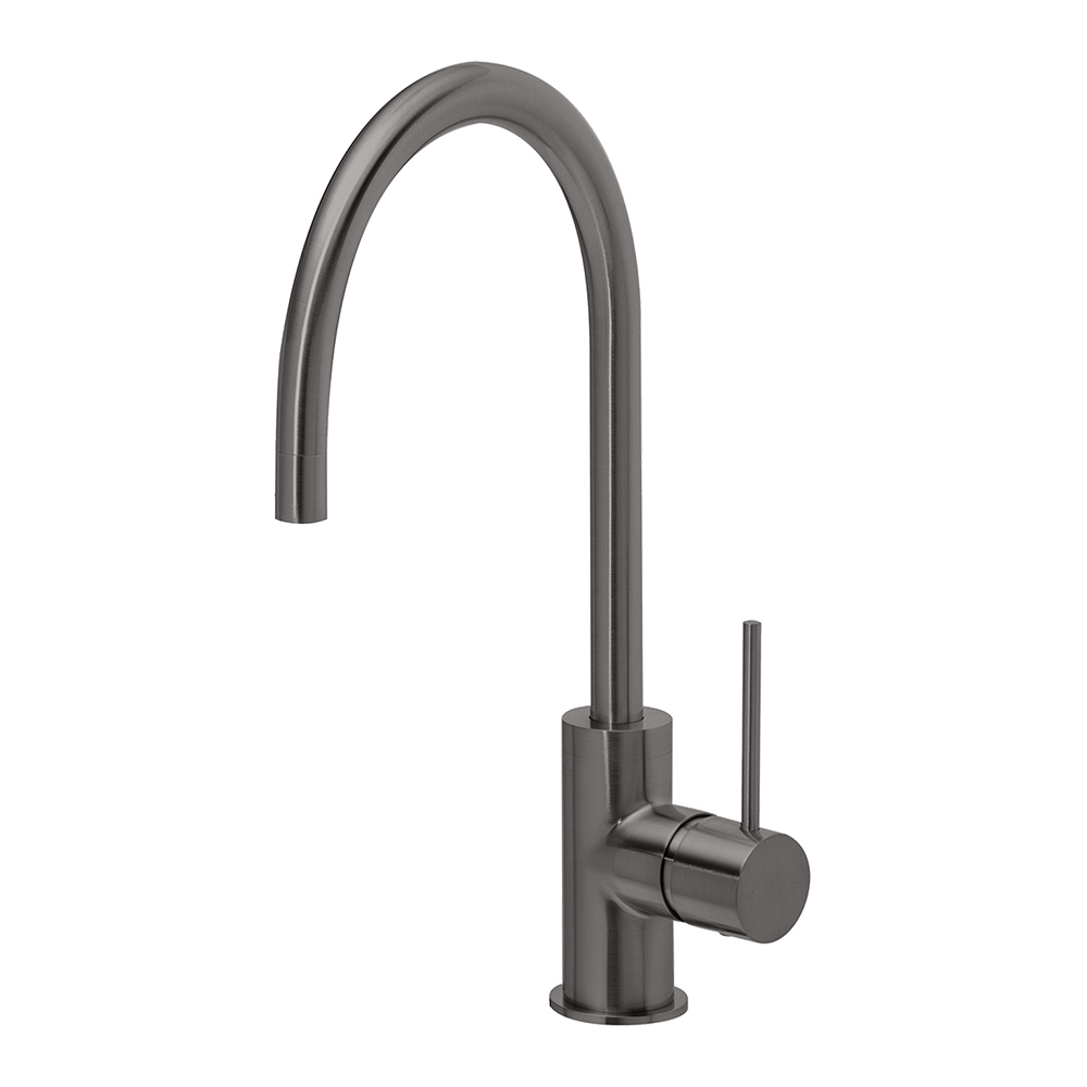 Vivid Slimline Sink Mixer 220mm Gooseneck Brushed Carbon