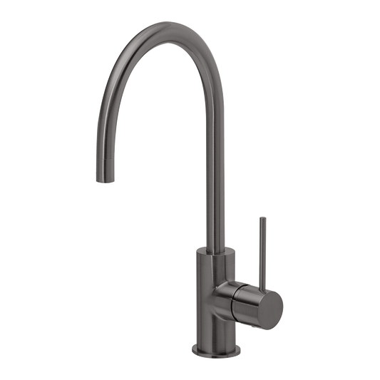 Vivid Slimline Sink Mixer 220mm Gooseneck Brushed Carbon