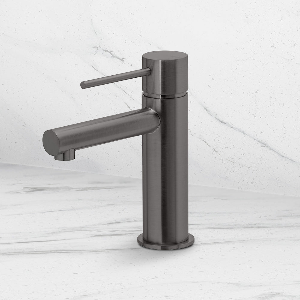 Vivid Slimline Basin Mixer Brushed Carbon