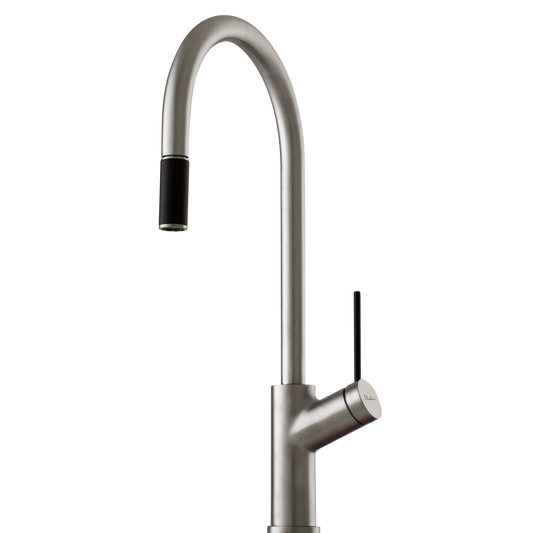 Vilo Pull Out Mixer Brushed Chrome