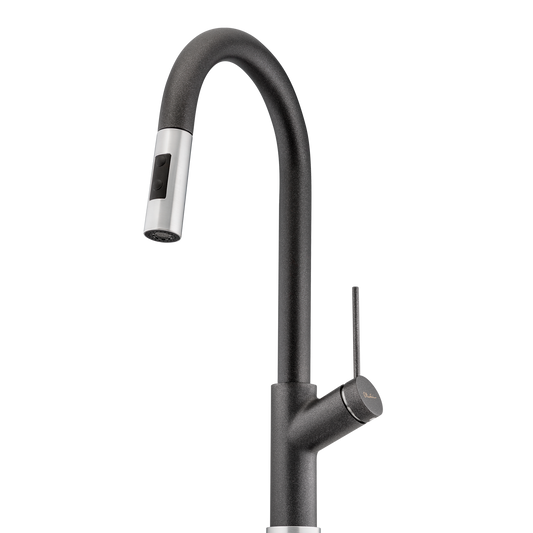 Vilo Pull Out Spray Mixer Black Granite