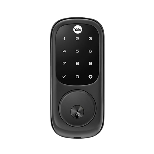 Yale Assure Keyed Electronic Digital Deadbolt Matte Black with Home Module