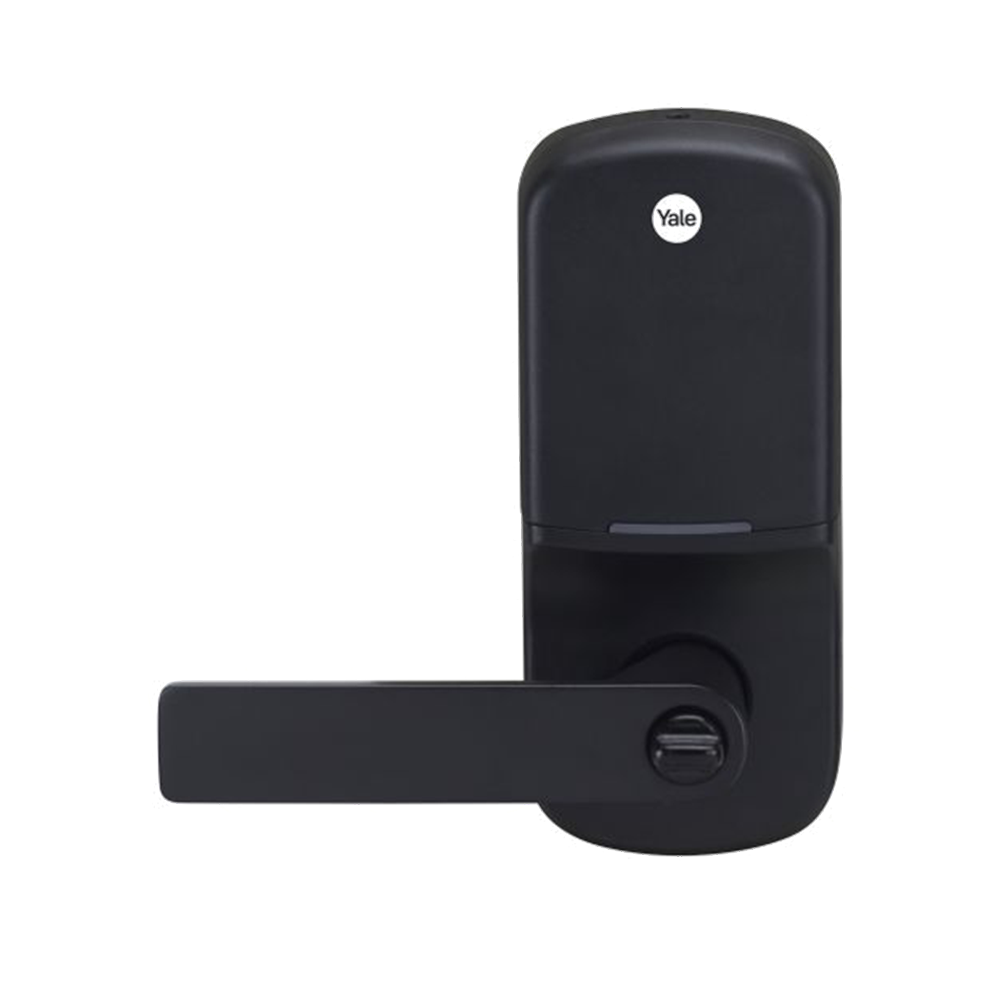 Yale Assure Keyed Lever Matte Black with Home Module