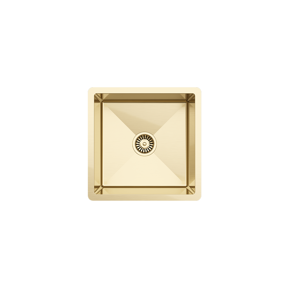 Buildmat Sink Brushed Brass Gold Brushed Brass Gold Nala 450x450 Single Bowl Sink