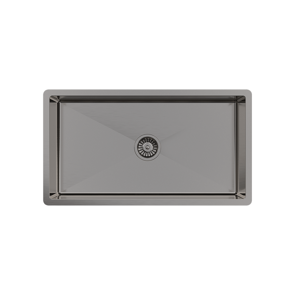 Buildmat Sink Brushed Gunmetal Brushed Gunmetal Marissa 810x450 XLarge Single Bowl Sink Trough