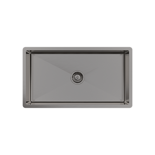 Buildmat Sink Brushed Gunmetal Brushed Gunmetal Marissa 810x450 XLarge Single Bowl Sink Trough