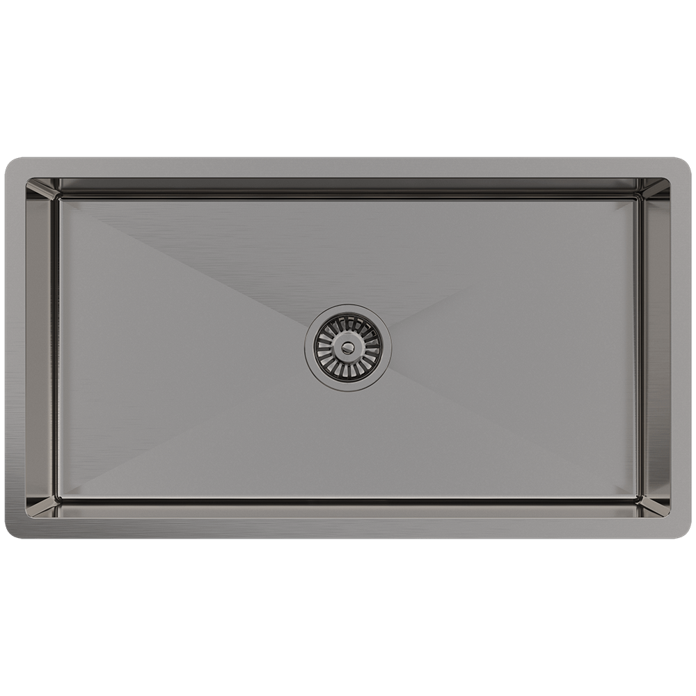 Buildmat Sink Brushed Gunmetal Brushed Gunmetal Marissa 810x450 XLarge Single Bowl Sink Trough