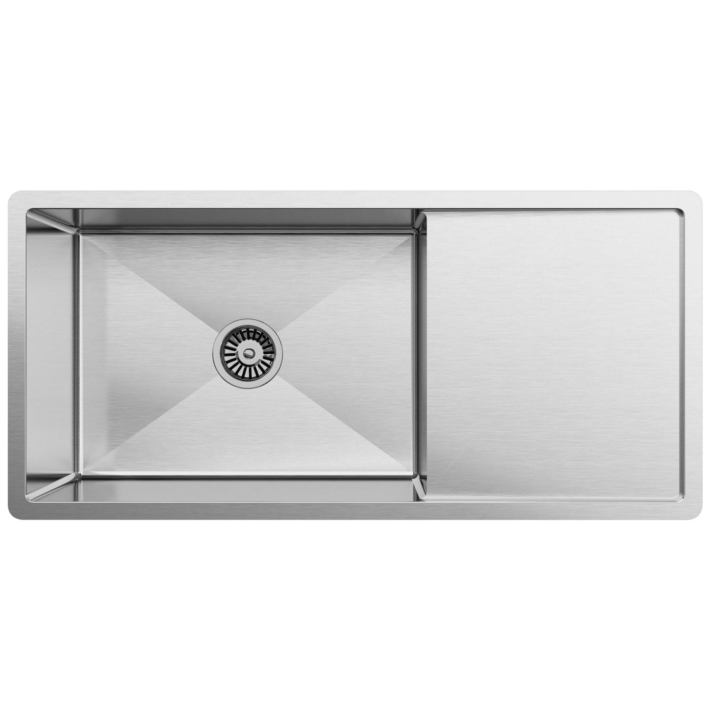 Buildmat Sink Brushed Stainless Steel Cody 950x450 Single Bowl w Drain Board Sink