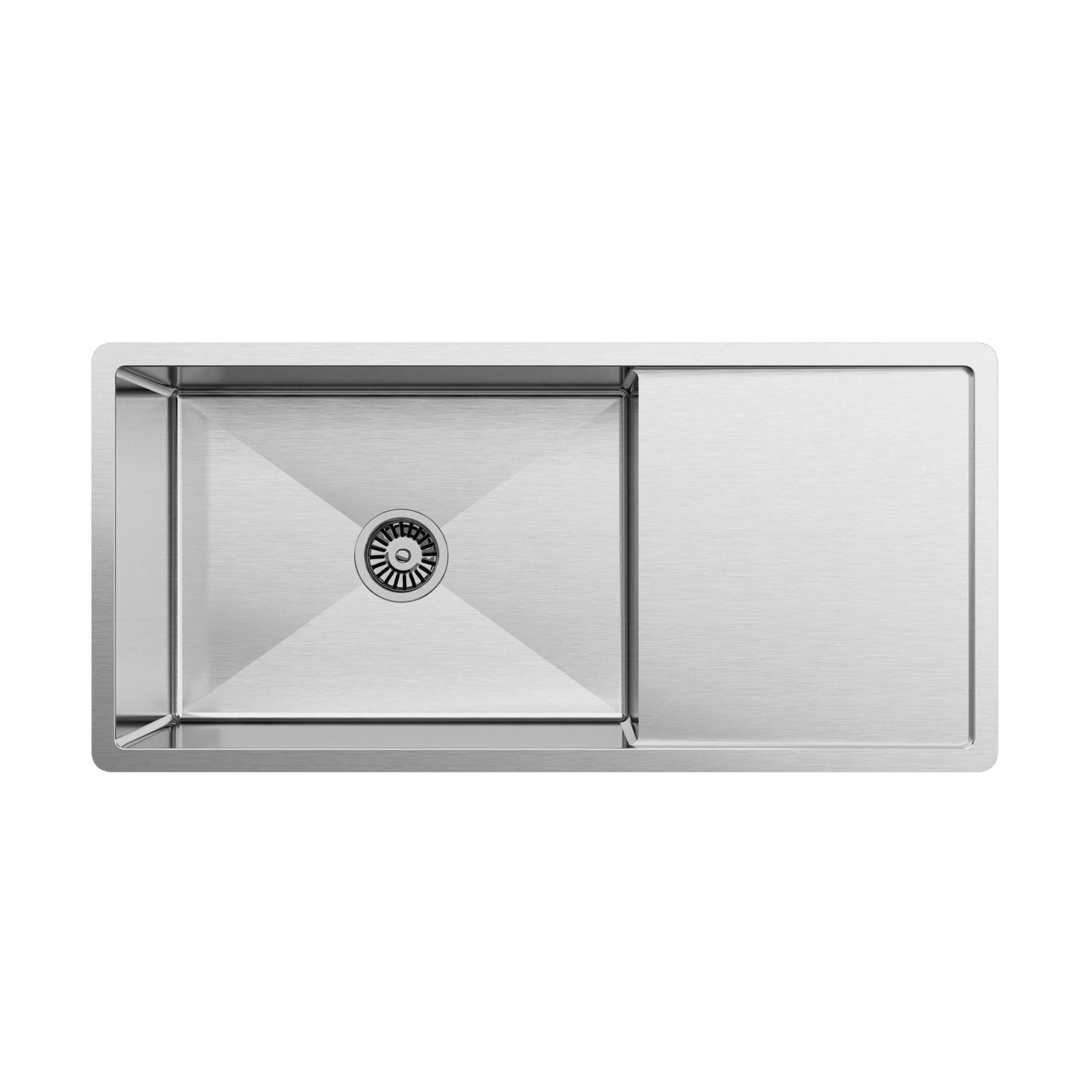 Buildmat Sink Brushed Stainless Steel Cody 950x450 Single Bowl w Drain Board Sink