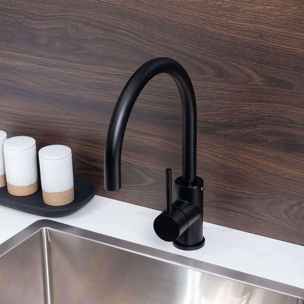 Ashanti Matte Black Gooseneck Mixer