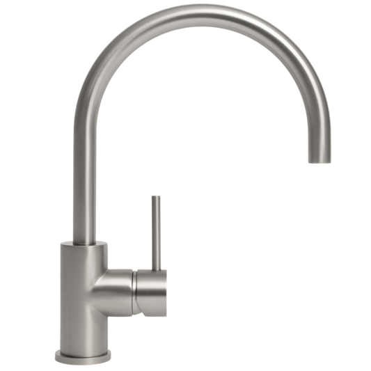 Ashanti Brushed Nickel Gooseneck Mixer